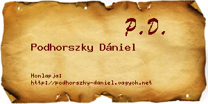 Podhorszky Dániel névjegykártya