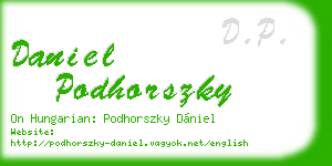 daniel podhorszky business card