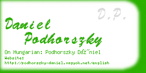 daniel podhorszky business card